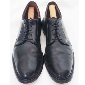 Allen Edmonds Mens Black Leeds Shell Cordovan Derby Dress Shoe 11.5 B